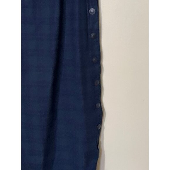 Excitation Blue‎ Plaid Sleeveless Maxi Dress XL MODEST - Picture 7 of 10